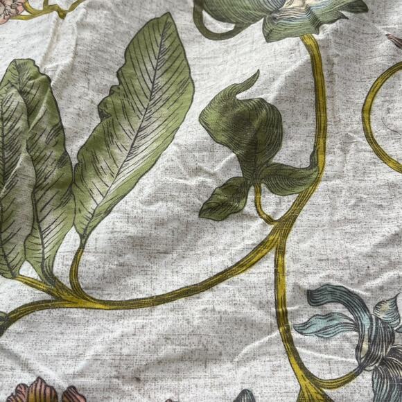 Threshold Duvet Cover Full Queen and 2 Pillow Cases Botanical Floral 100% Cotton - Picture 2 of 13